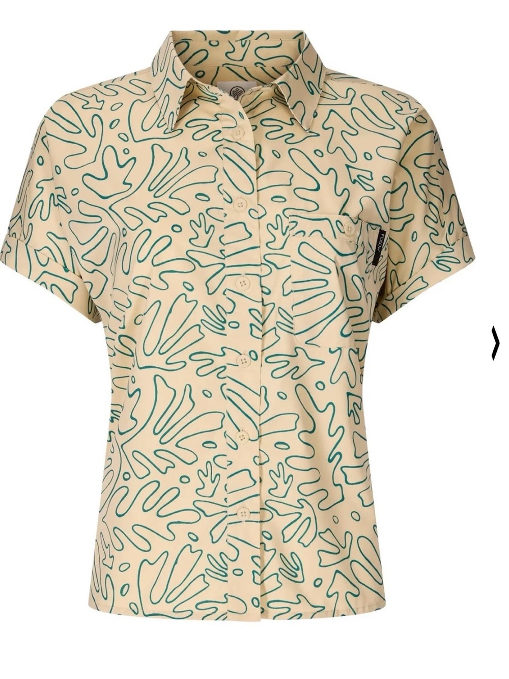 Flylow Women’s Around Town Shirt Dune Sea Coral Size Medium NWT